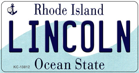 Lincoln Rhode Island Novelty Metal Key Chain