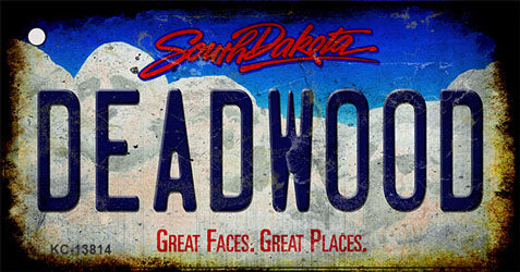 Deadwood South Dakota Rusty Novelty Metal Key Chain