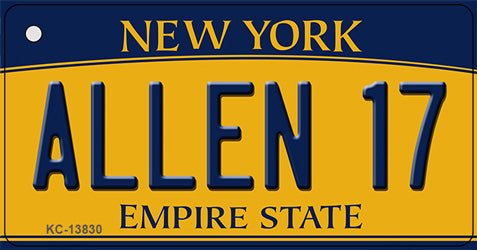 Allen 17 New York Novelty Metal Key Chain