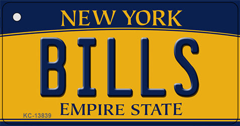 Bills NY Yellow Novelty Metal Key Chain