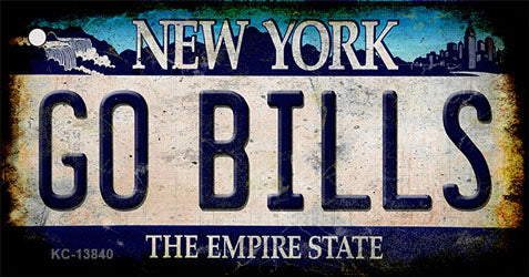 Go Bills New York Rusty Novelty Metal Key Chain