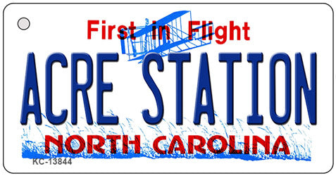 Acre Station North Carolina Novelty Metal Key Chain