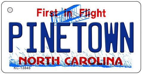 Pinetown North Carolina Novelty Metal Key Chain