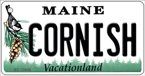Cornish Maine Novelty Metal Key Chain