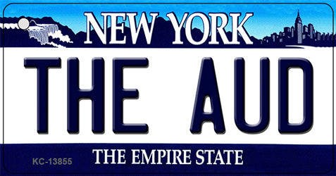 The Aud NY Blue Novelty Metal Key Chain