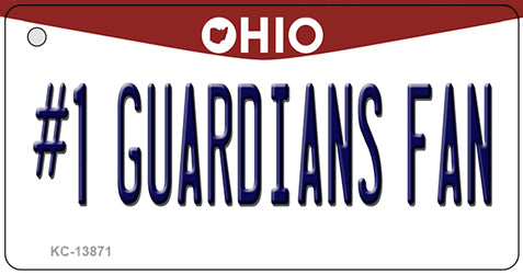 Number 1 Guardians Fan Ohio Novelty Metal Key Chain