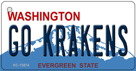 Go Krakens Washington Novelty Metal Key Chain