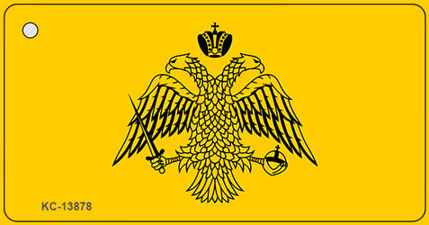 Byzantine Empire Flag Yellow Novelty Metal Key Chain