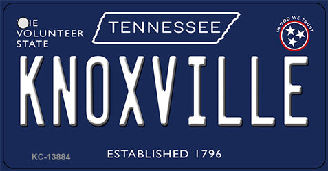 Knoxville Tennessee Blue Novelty Metal Key Chain