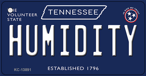 Humidity Tennessee Blue Novelty Metal Key Chain