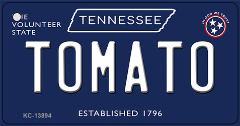 Tomato Tennessee Blue Novelty Metal Key Chain