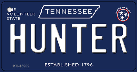 Hunter Tennessee Blue Novelty Metal Key Chain