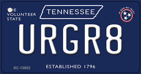 URGR8 Tennessee Blue Novelty Metal Key Chain