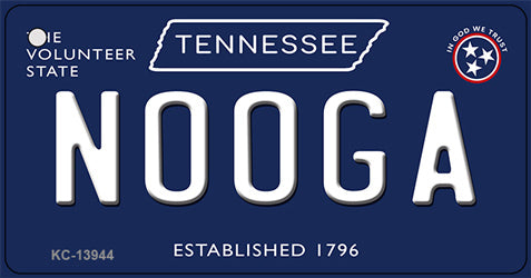 Nooga Tennessee Blue Novelty Metal Key Chain