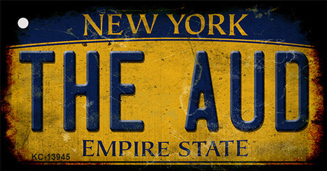 The Aud New York Yellow Novelty Metal Key Chain