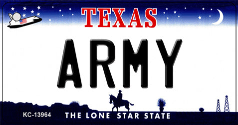 Texas Army Novelty Metal Key Chain