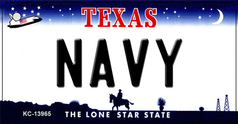 Texas Navy Novelty Metal Key Chain