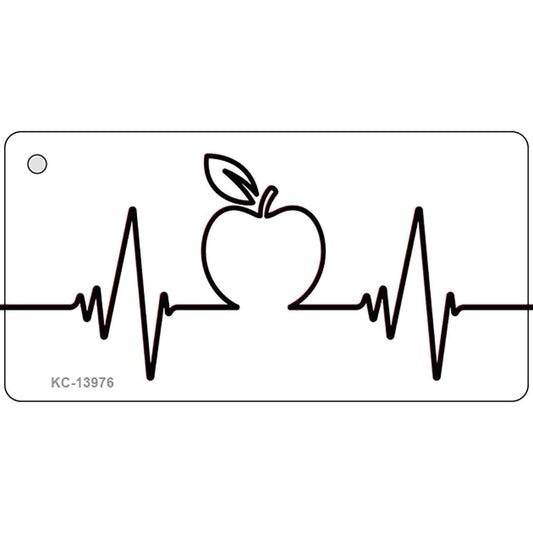 Apple Heart Beat Novelty Metal Key Chain