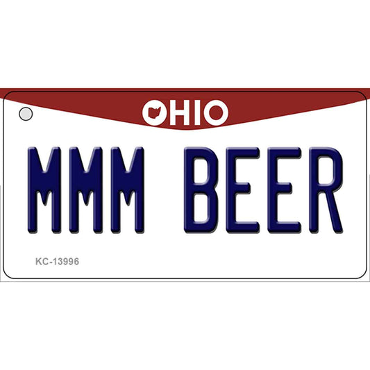 MMM Beer Ohio Novelty Metal Key Chain