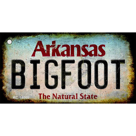 Bigfoot Arkansas Novelty Metal Key Chain