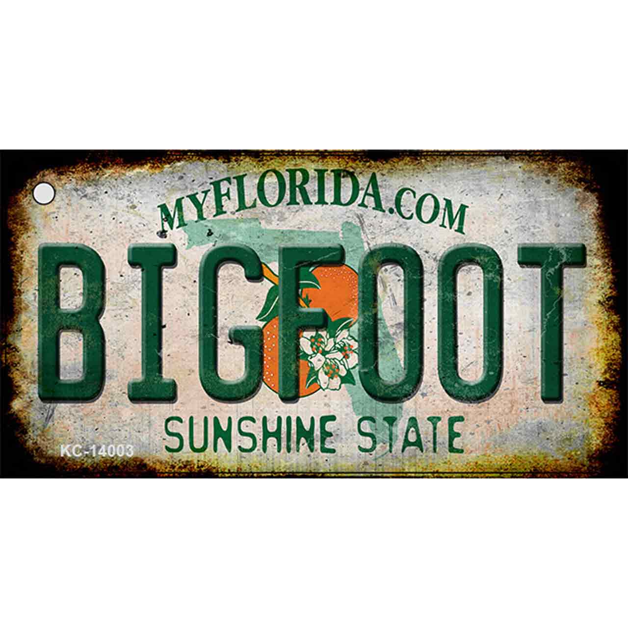 Bigfoot Florida Novelty Metal Key Chain