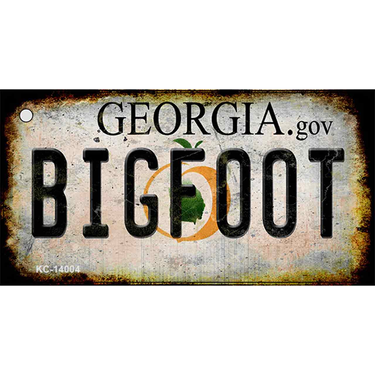 Bigfoot Georgia Novelty Metal Key Chain