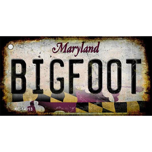 Bigfoot Maryland Novelty Metal Key Chain