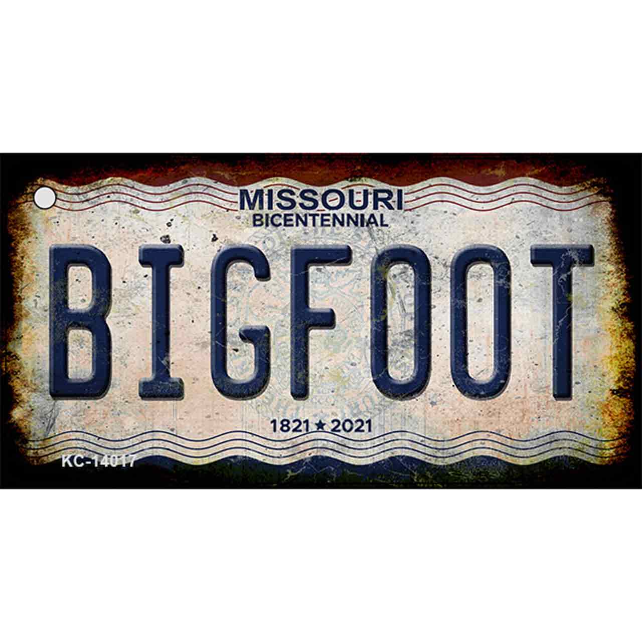 Bigfoot Missouri Novelty Metal Key Chain