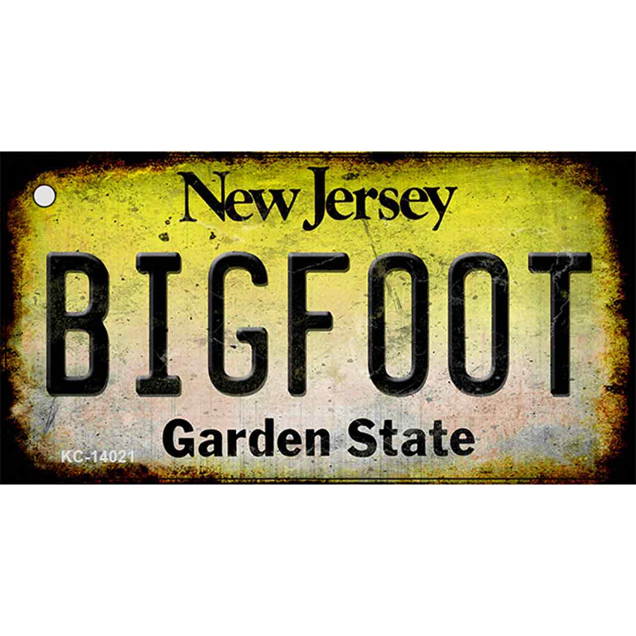 Bigfoot New Jersey Novelty Metal Key Chain