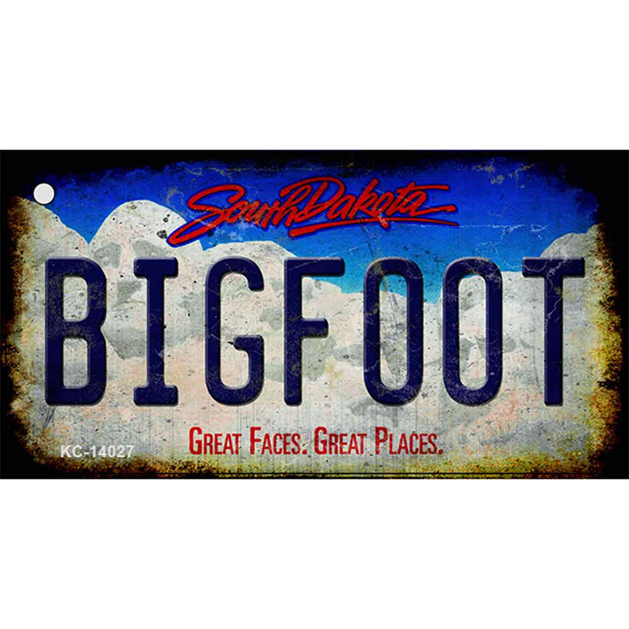 Bigfoot South Dakota Novelty Metal Key Chain