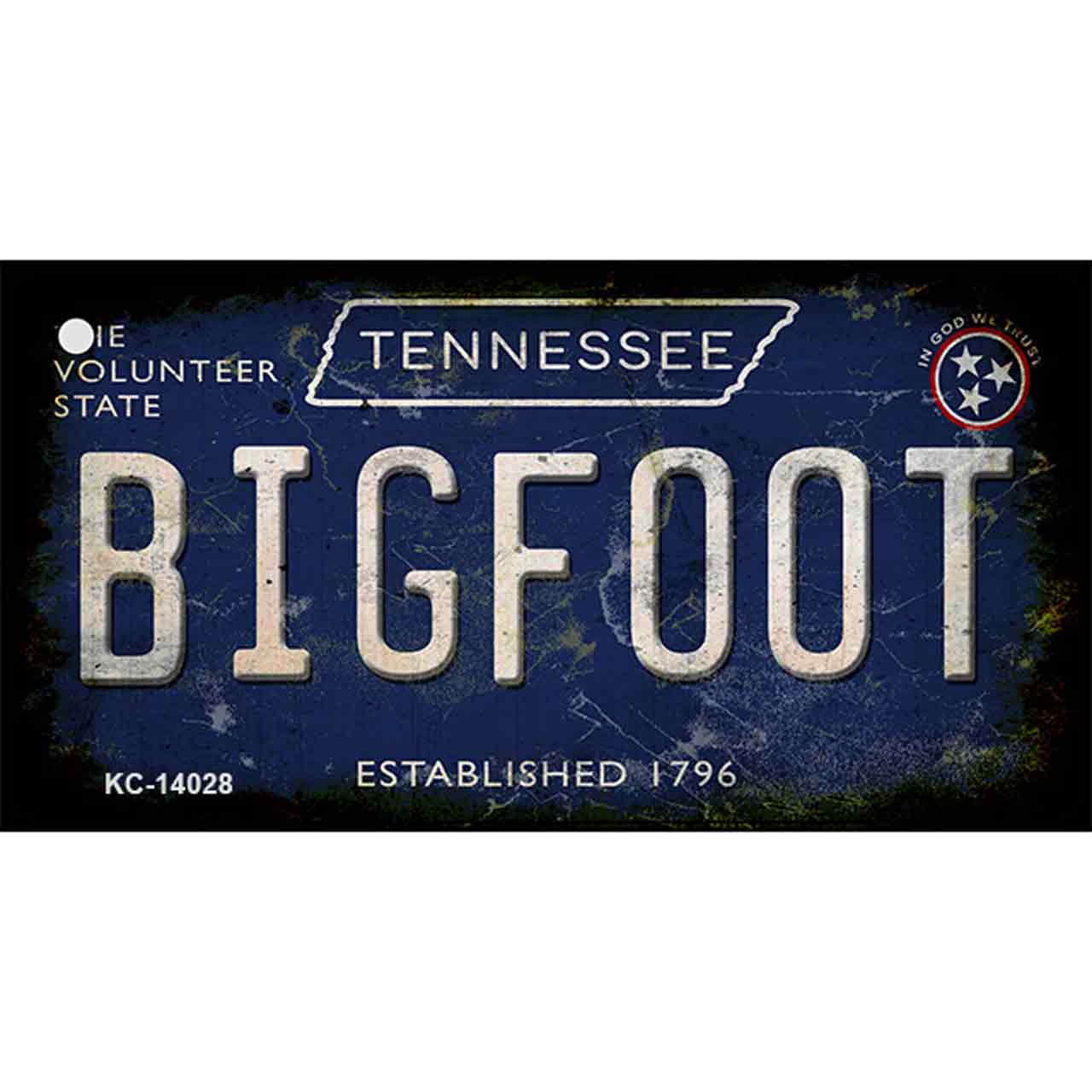 Bigfoot Tennessee Novelty Metal Key Chain