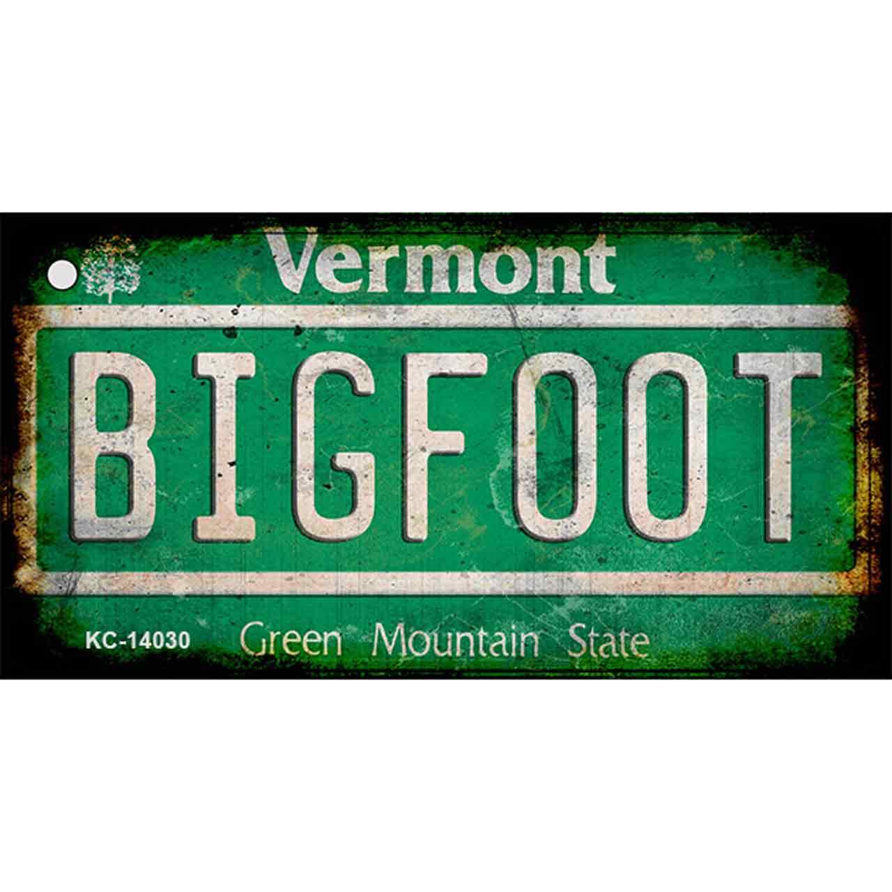 Bigfoot Vermont Novelty Metal Key Chain