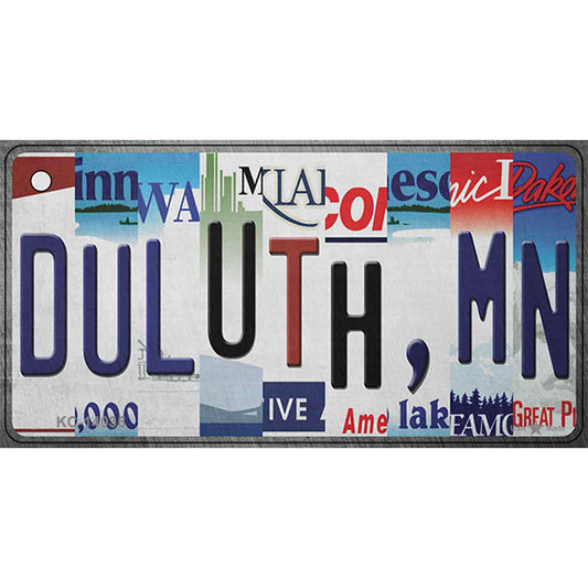 Duluth MN Strip Art Novelty Metal Key Chain