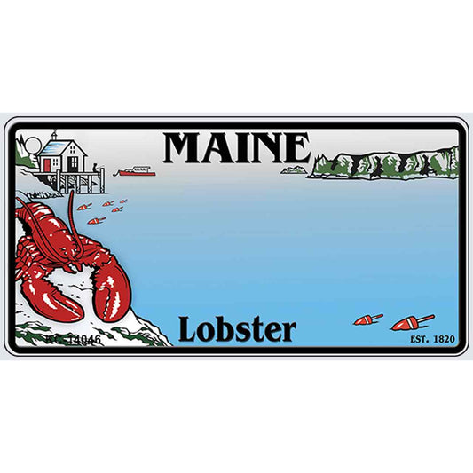Maine Lobster Blank Novelty Metal Key Chain