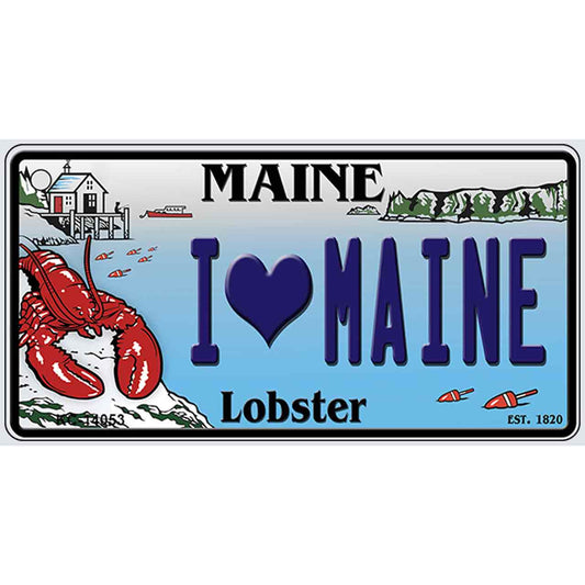 I Heart Maine Lobster Novelty Metal Key Chain