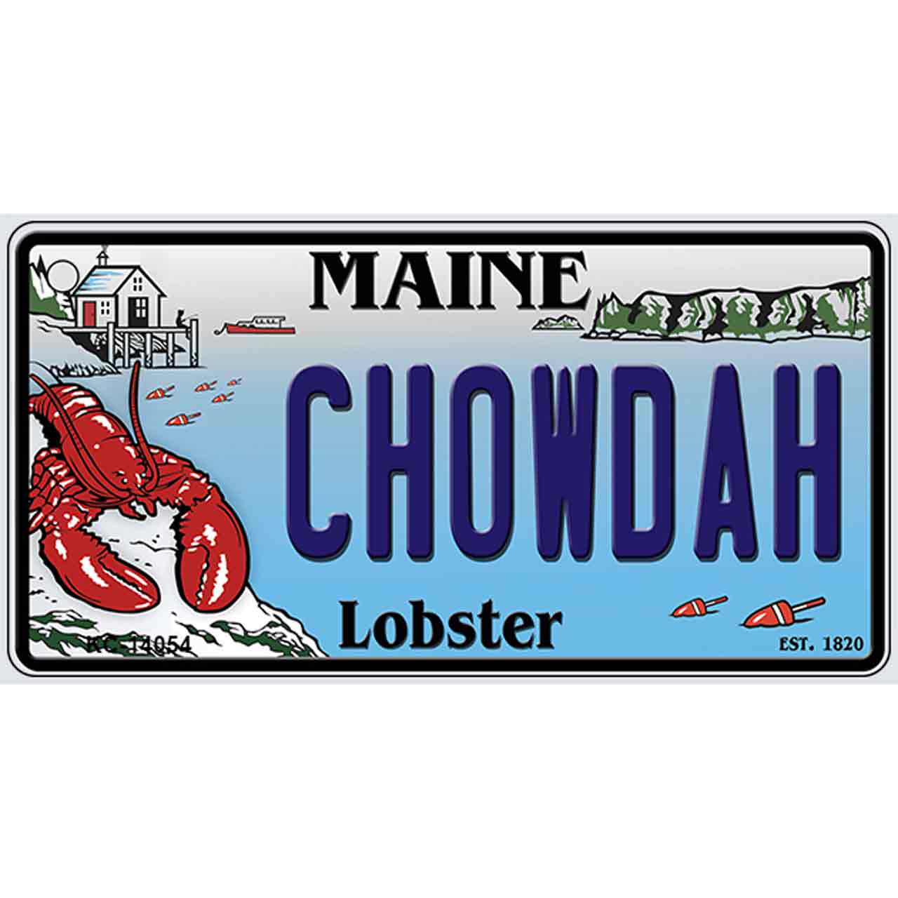 Chowdah Maine Lobster Novelty Metal Key Chain