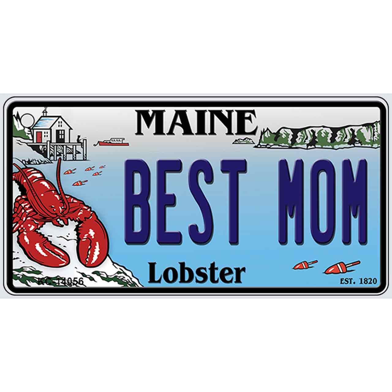 Best Mom Maine Lobster Novelty Metal Key Chain