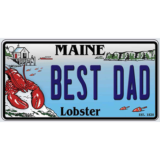 Best Dad Maine Lobster Novelty Metal Key Chain