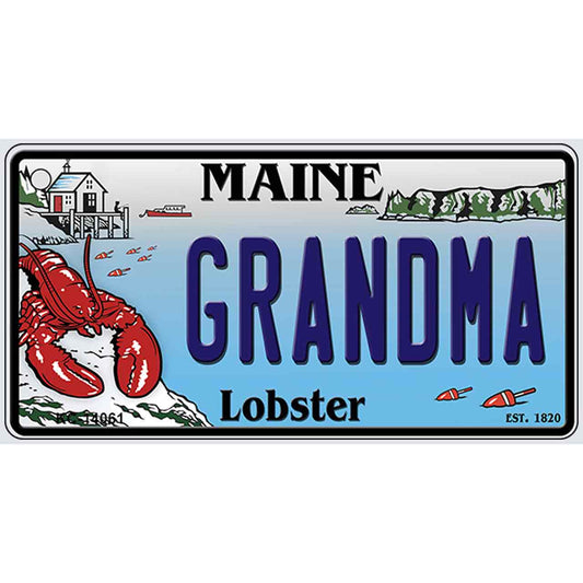 Grandma Maine Lobster Novelty Metal Key Chain