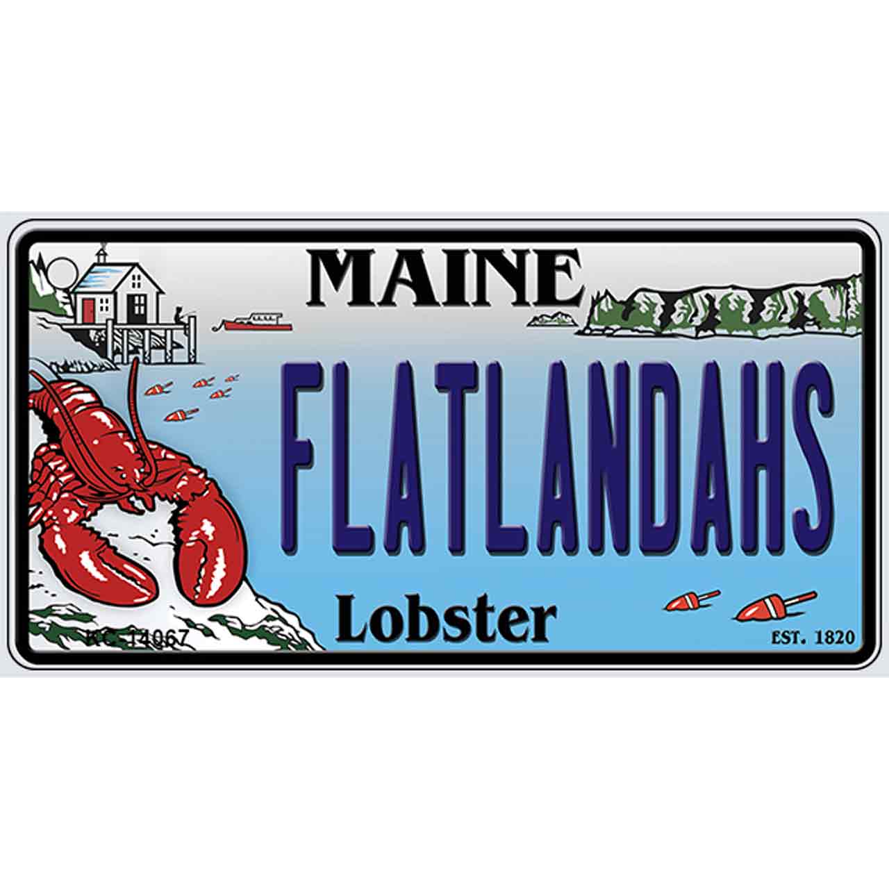 Flatlands Maine Lobster Novelty Metal Key Chain