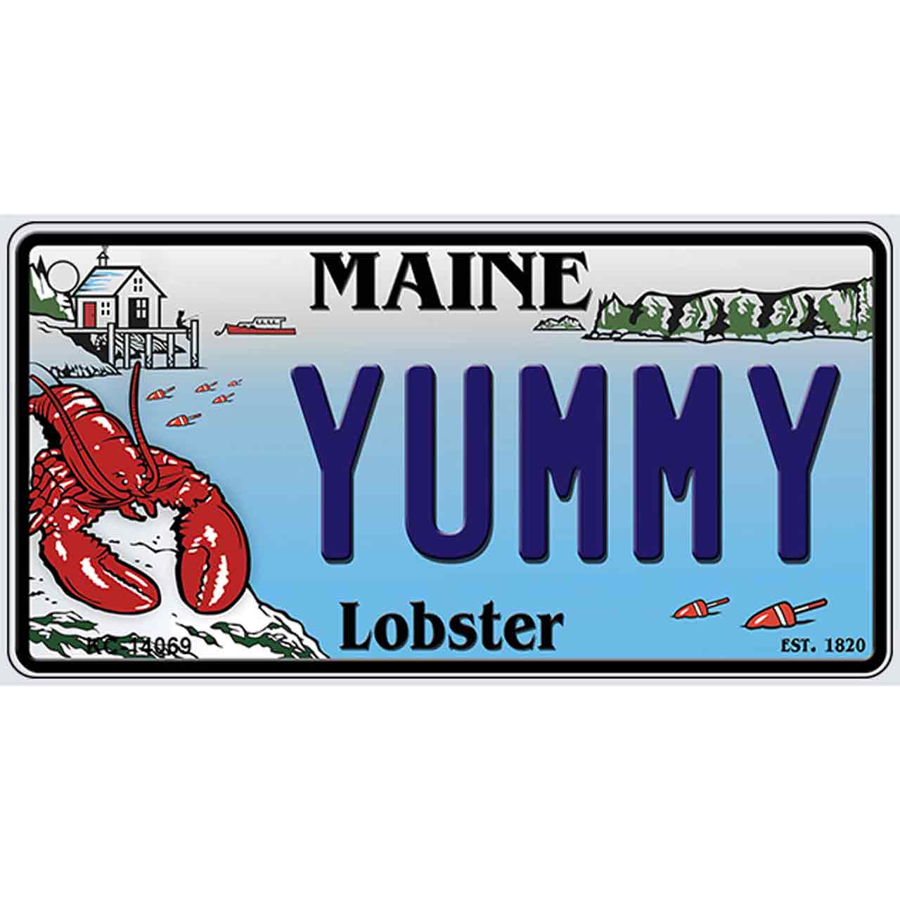 Yummy Maine Lobster Novelty Metal Key Chain