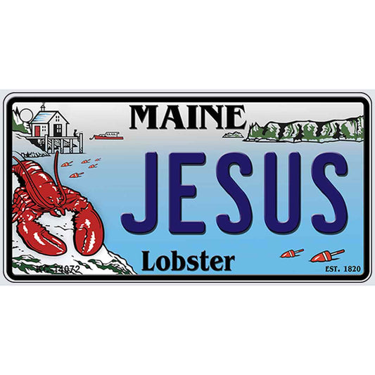 Jesus Maine Lobster Novelty Metal Key Chain