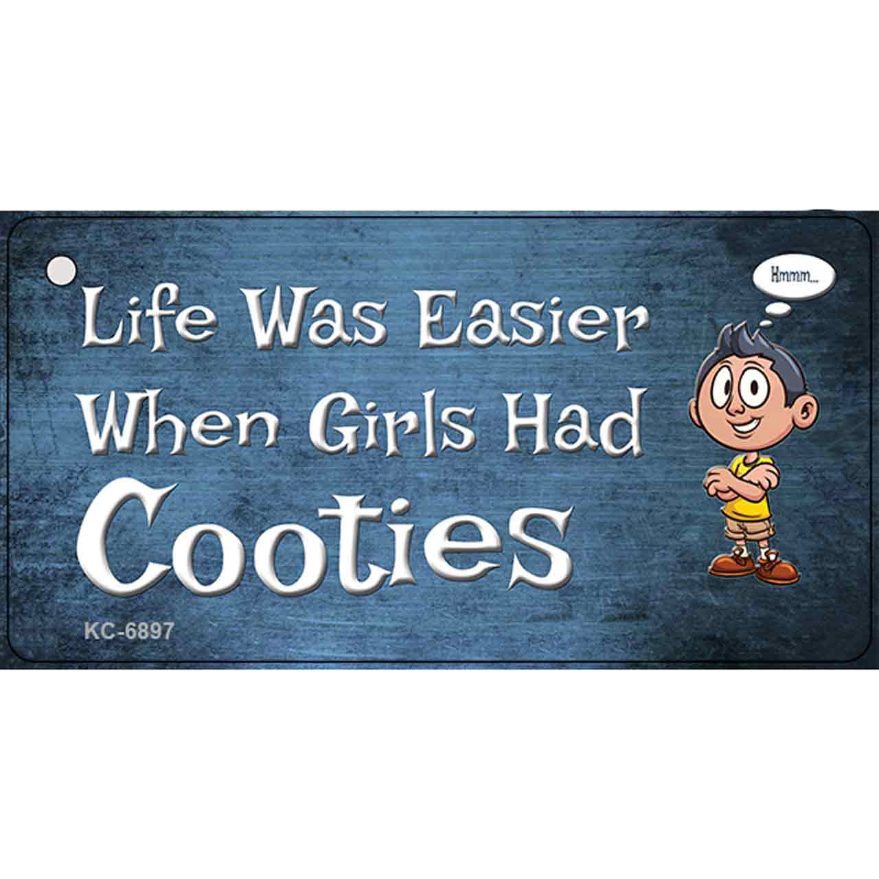 When Girls Had Cooties Novelty Metal Key Chain