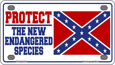 New Endangered Species Novelty Mini Metal License Plate Tag