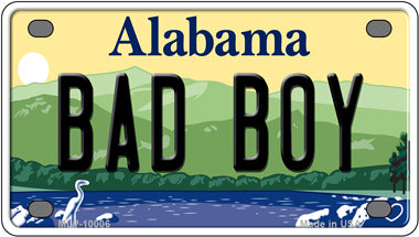 Bad Boy Alabama Novelty Mini Metal License Plate Tag