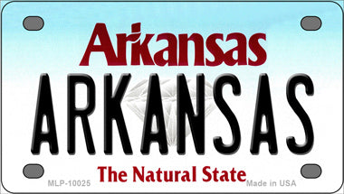 Arkansas AR Novelty Mini Metal License Plate Tag