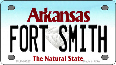 Fort Smith Arkansas Novelty Mini Metal License Plate Tag