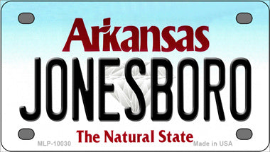 Jonesboro Arkansas Novelty Mini Metal License Plate Tag