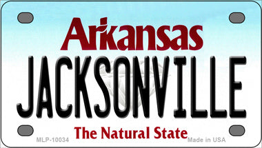 Jacksonville Arkansas Novelty Mini Metal License Plate Tag