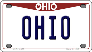 Ohio Ohio Novelty Mini Metal License Plate Tag